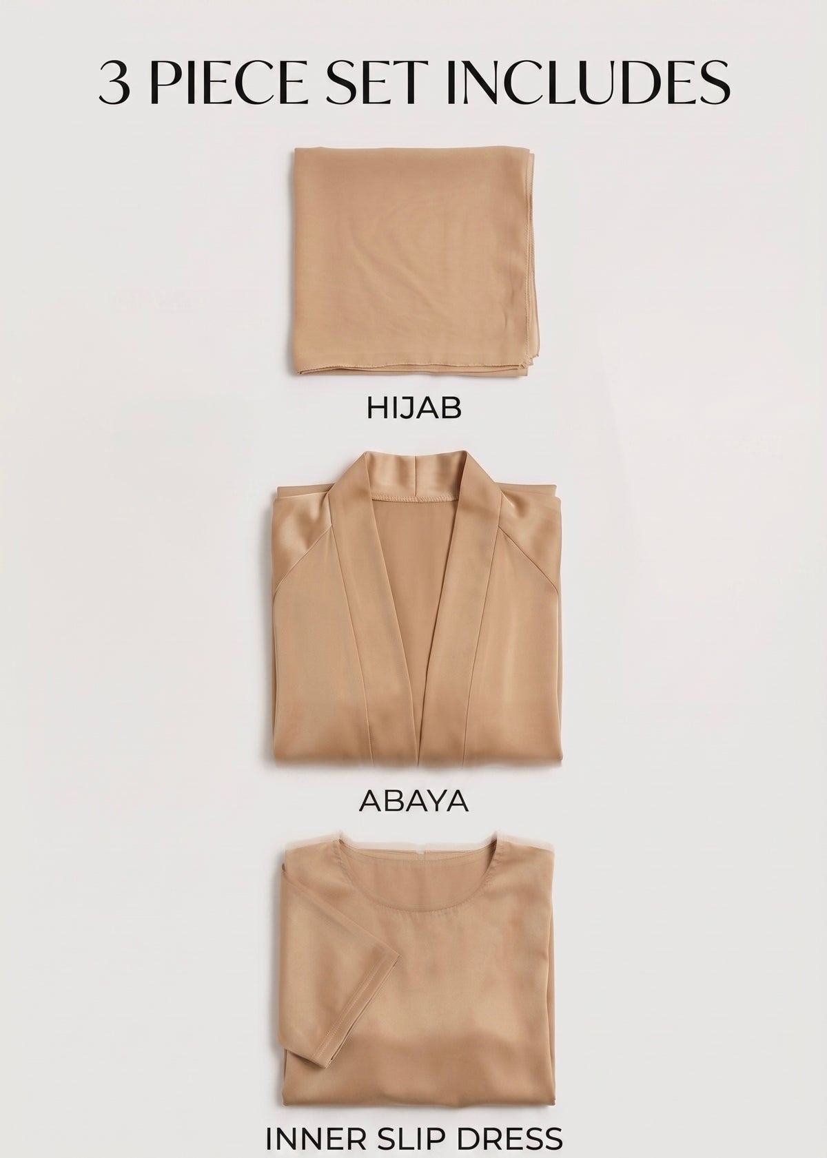 Malaika Open Abaya - Sand
