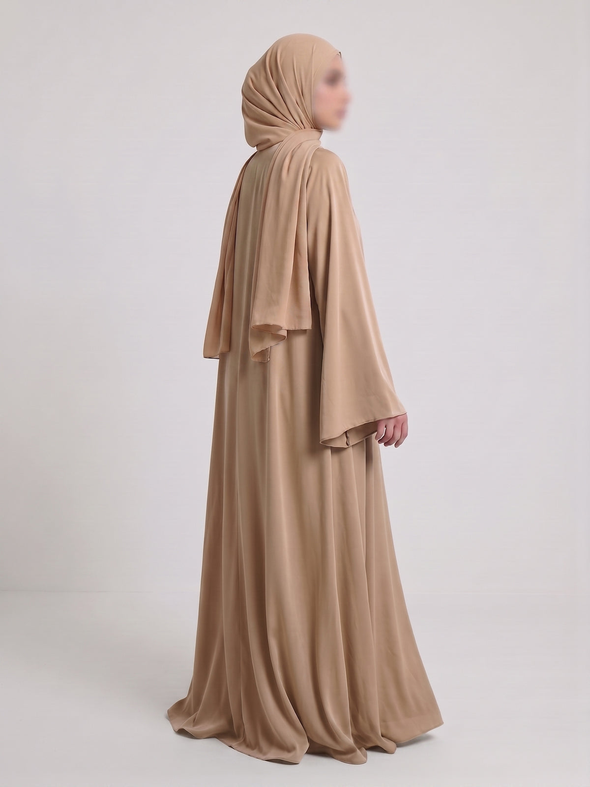 Malaika Open Abaya - Sand